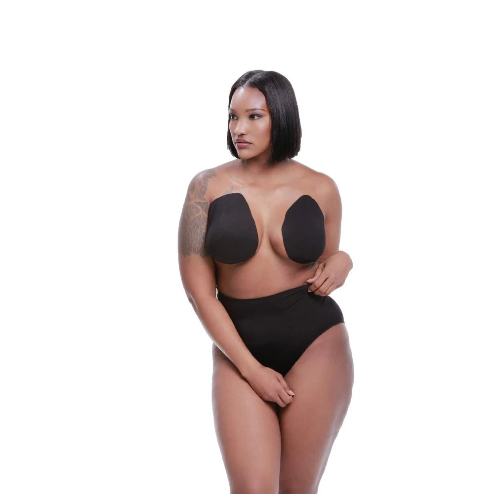 Brassy Bra Set Adhesive Bra licorice