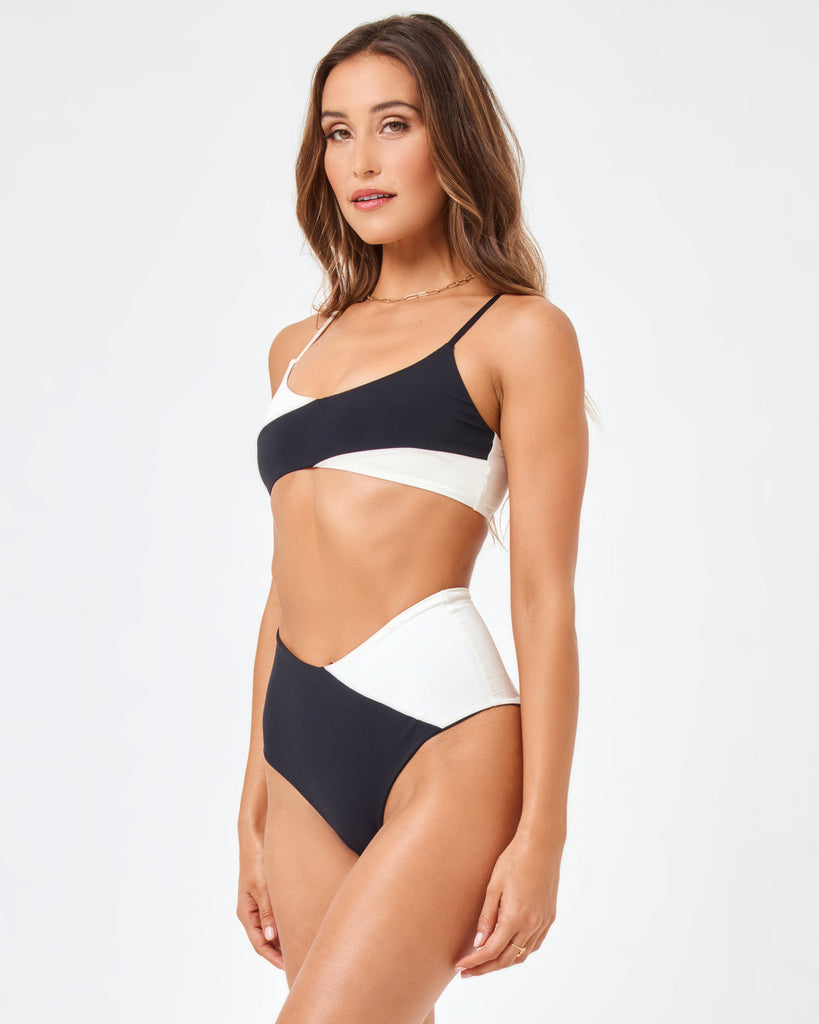 L*Space Color Block High Tide Bikini Bottom