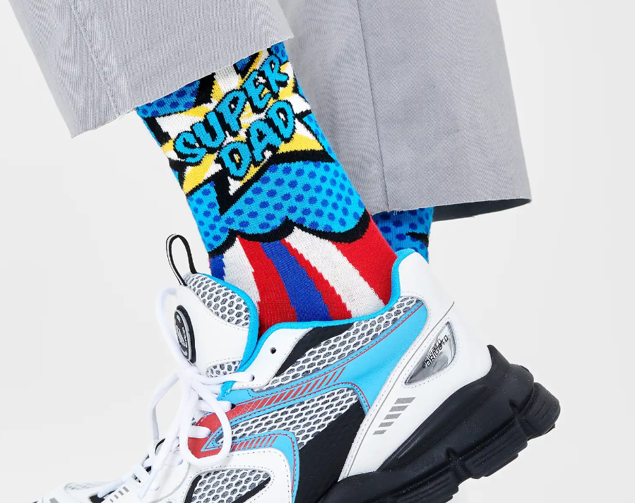 Happy Socks Super Dad Sock