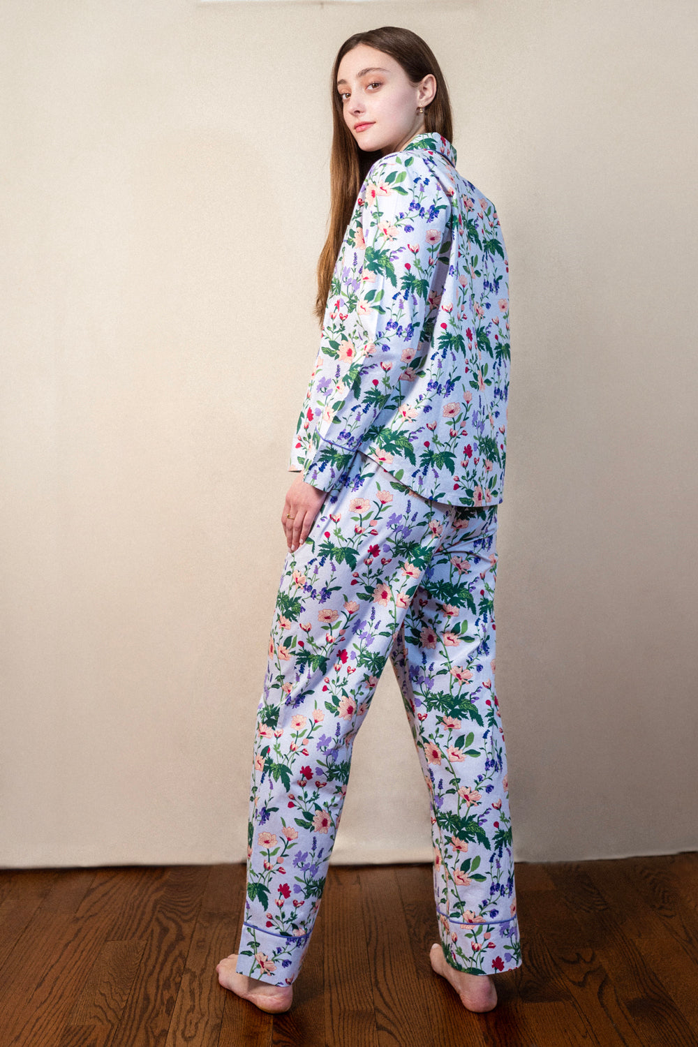 Denise Rae Garden Groove Long PJ Set