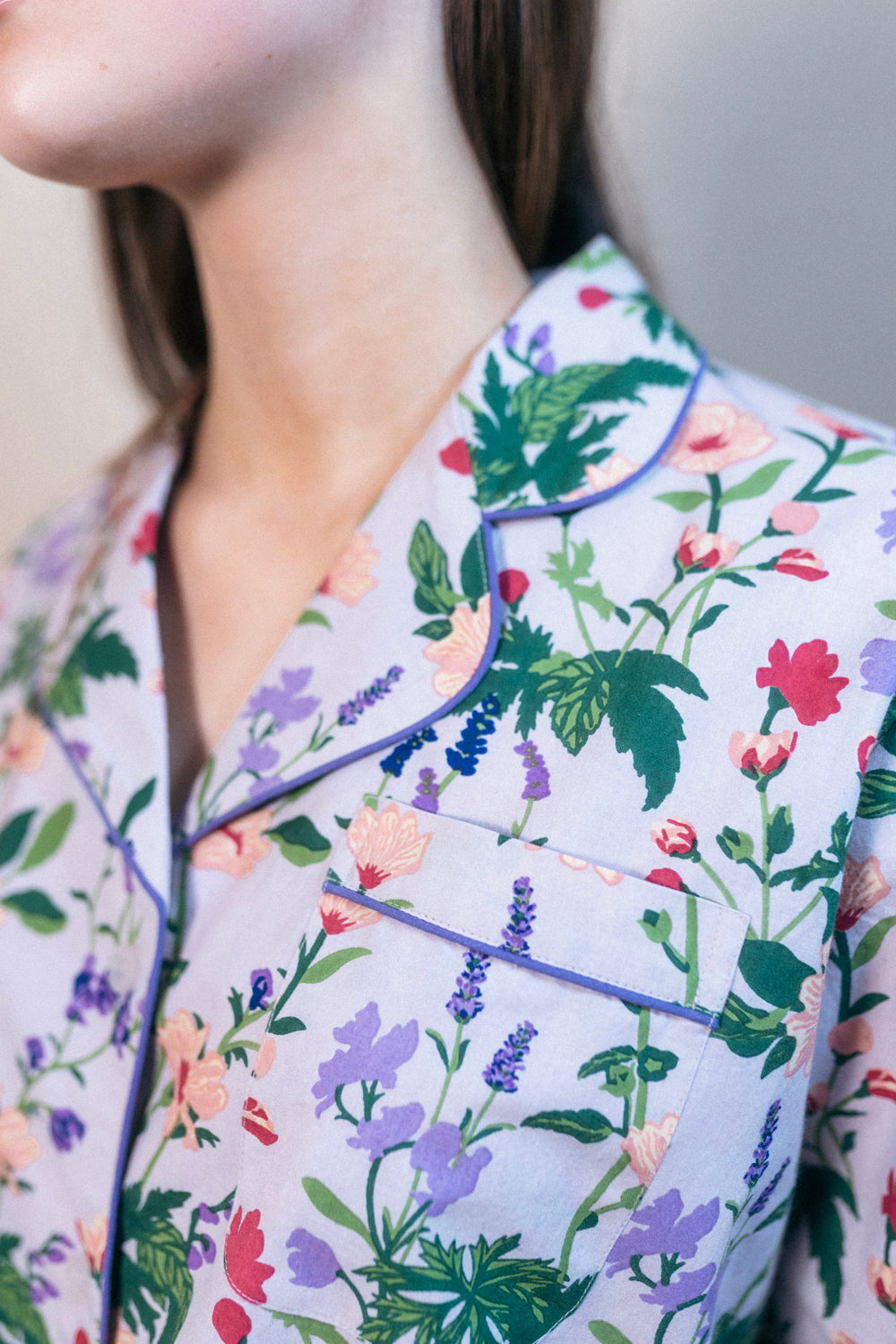 Denise Rae Garden Groove Long PJ Set