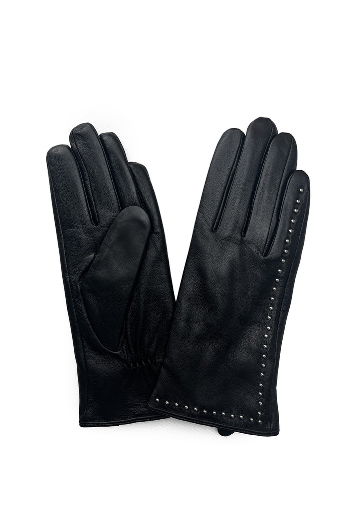 Marcus Adler Silver Stud Detailed Genuine Leather Glove