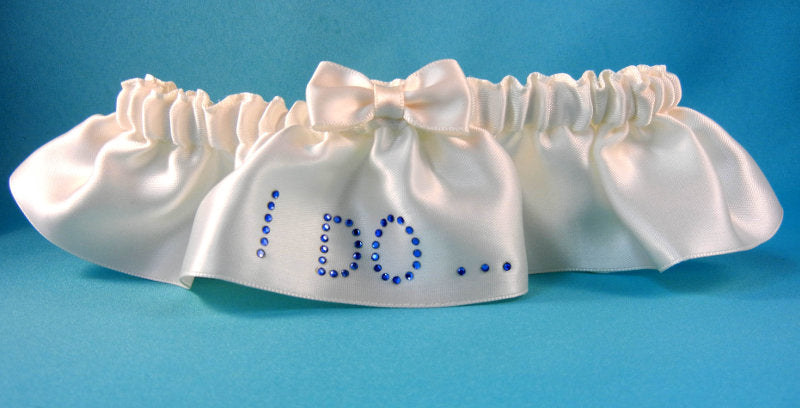 Simply Charming "I Do" Satin Garter