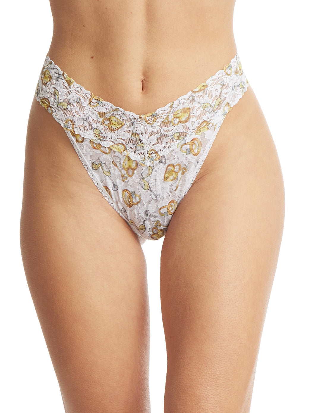 Hanky Panky Printed Signature Lace Original Rise Thong