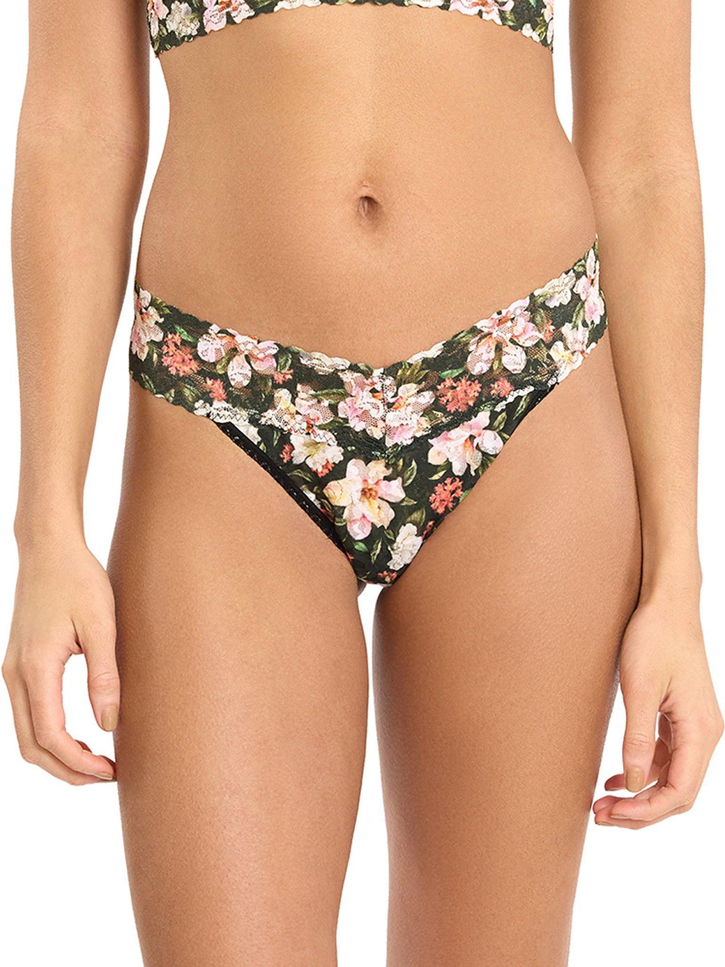 Hanky Panky Printed Signature Lace Original Rise Thong