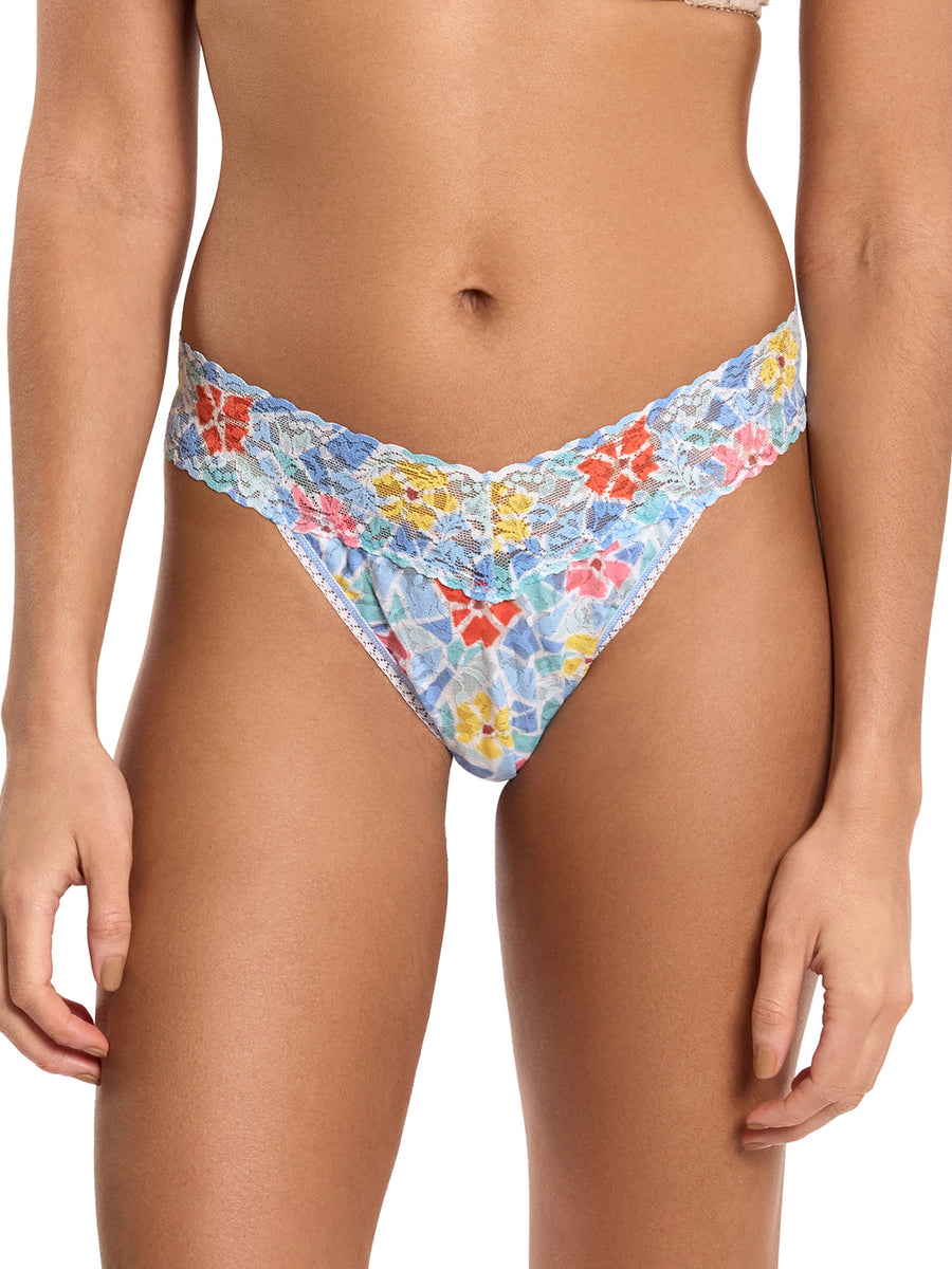 Hanky Panky Printed Signature Lace Original Rise Thong