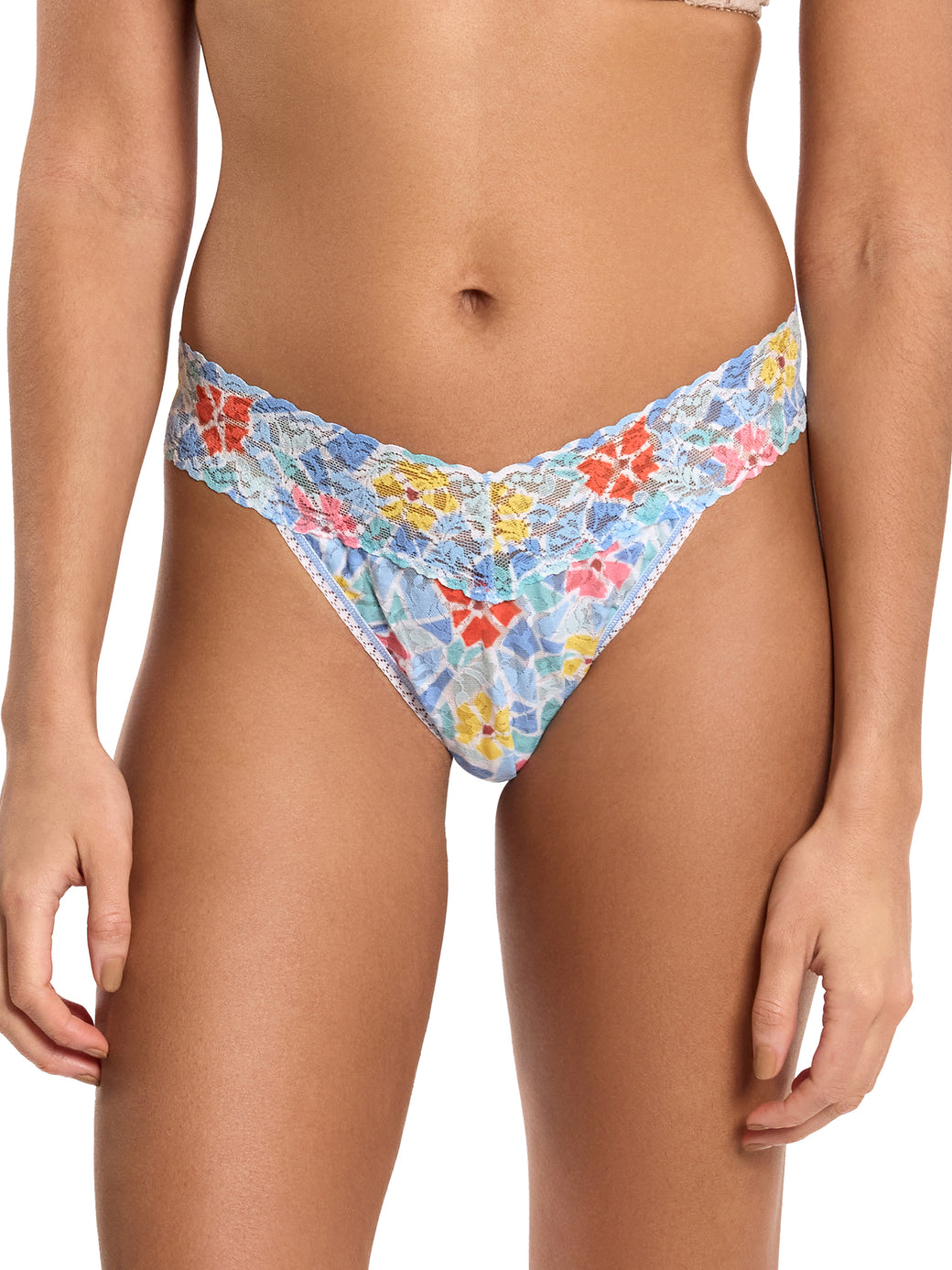 Hanky Panky Printed Signature Lace Original Rise Thong
