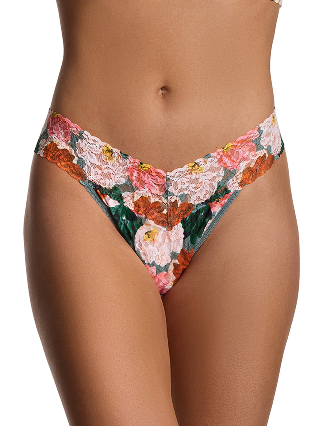 Hanky Panky Printed Signature Lace Original Rise Thong