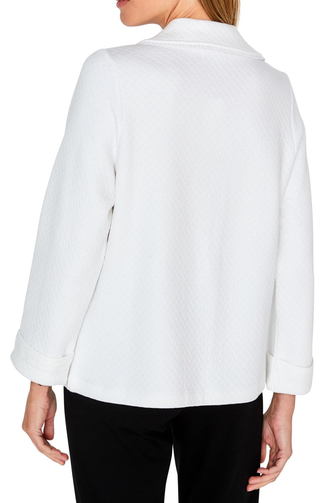 Marelle Kelly Long Sleeve Jacquard Quilted Bed Jacket