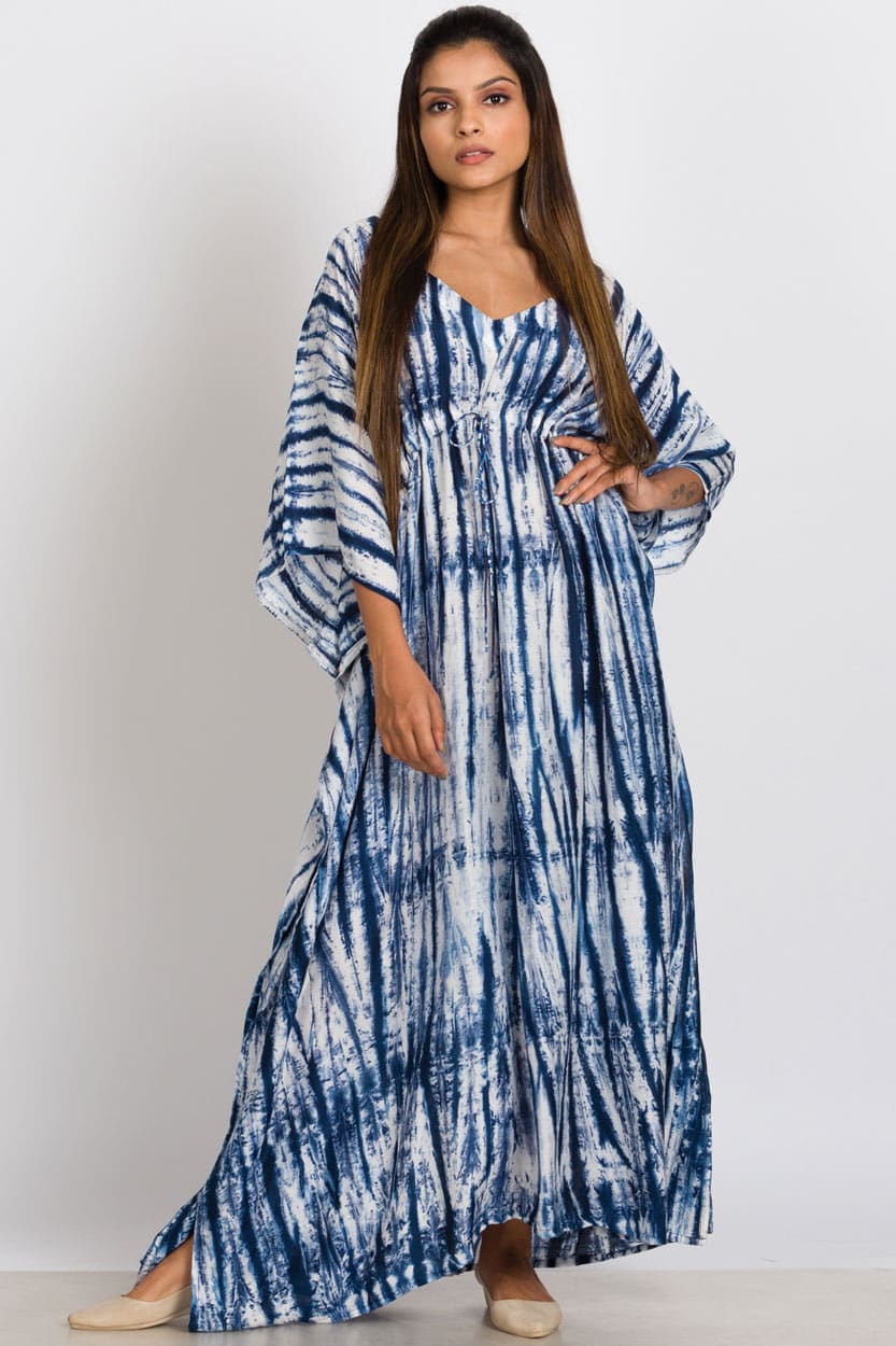 Sevya Handmade Shibori Caftan