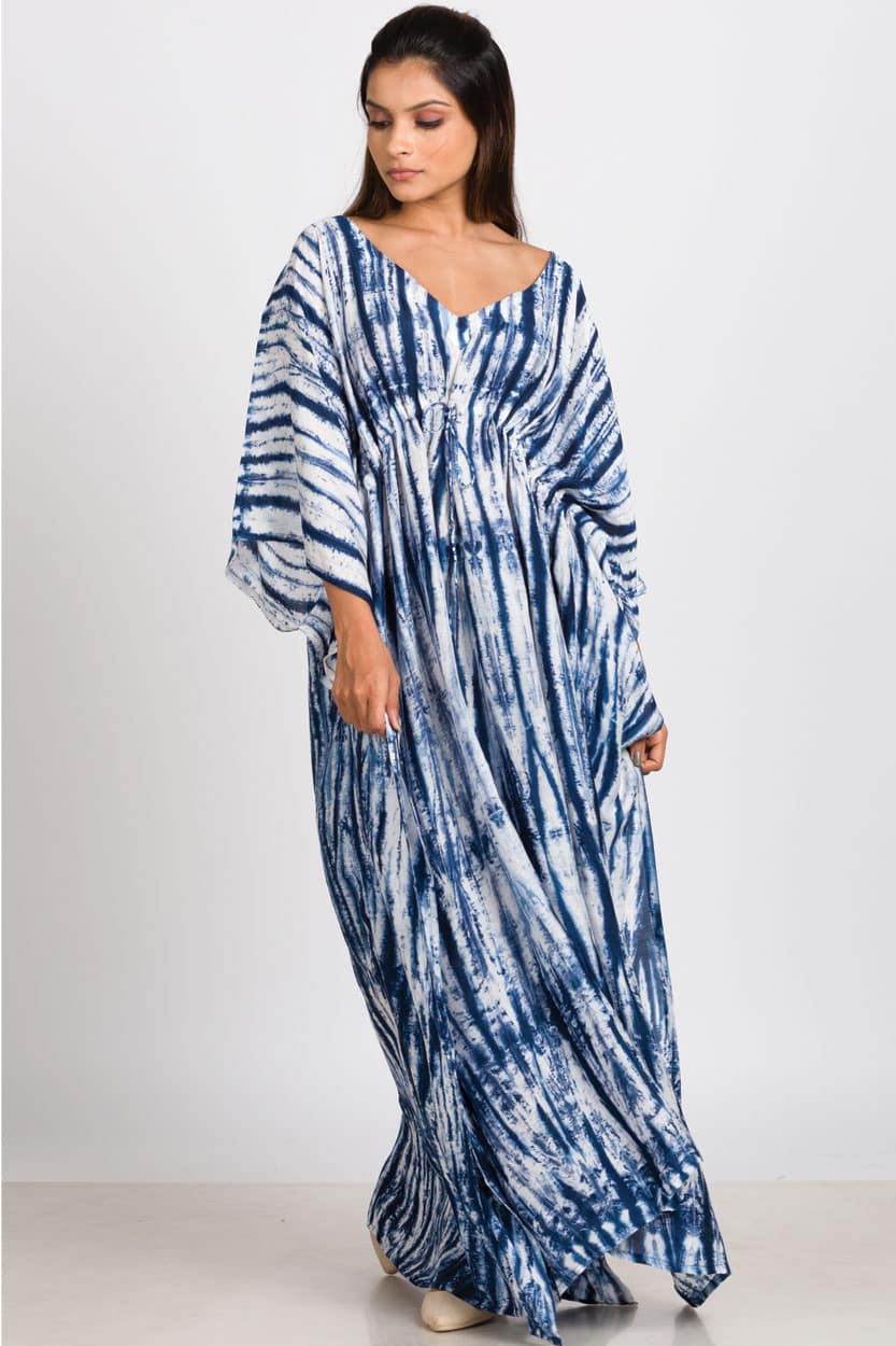 Sevya Handmade Shibori Caftan