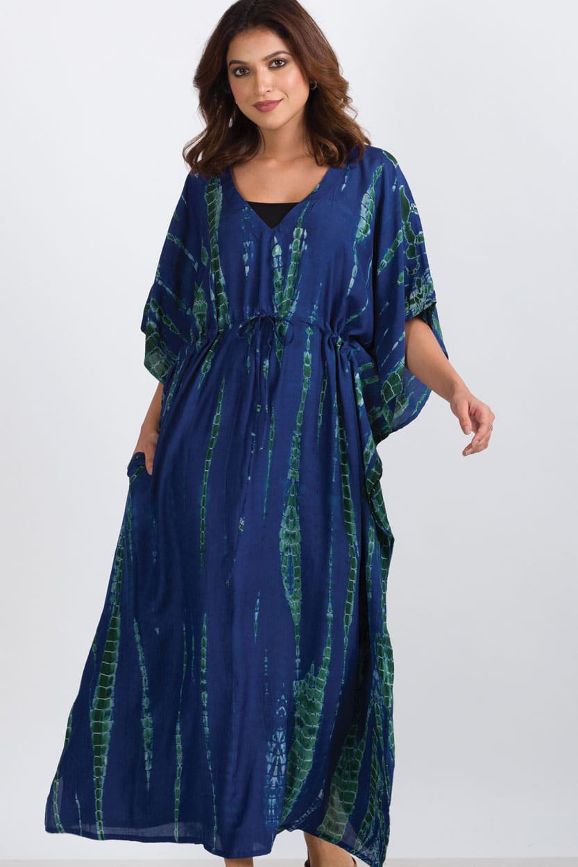 Sevya Handmade Shibori Caftan