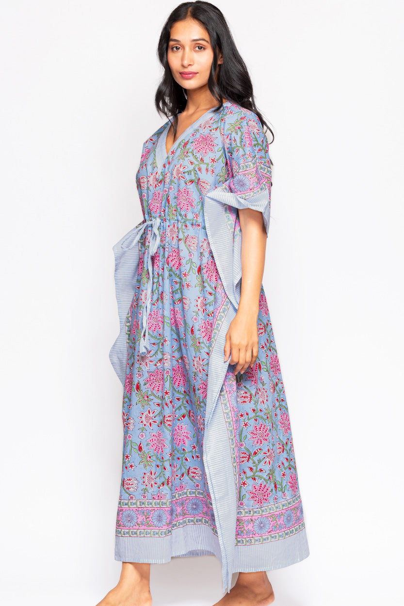 Sevya Handmade Anjali Block Print Caftan