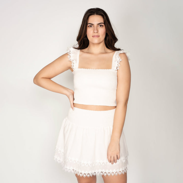 Peixoto Belle Skirt White XS