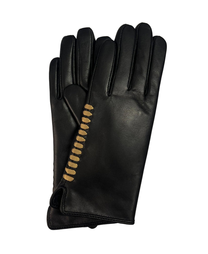Marcus Adler Gold Stitch Detailed Genuine Leather Glove