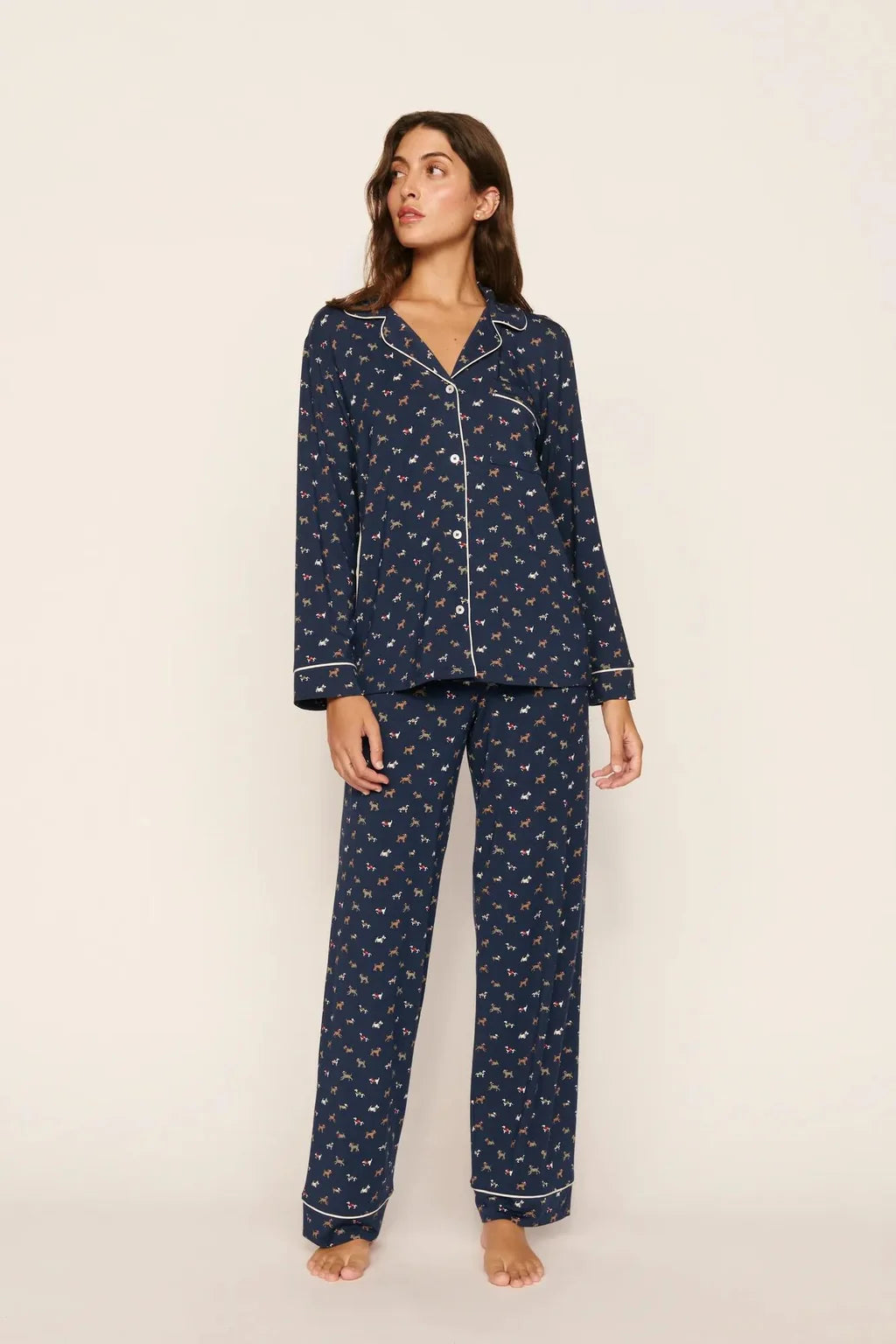 Eberjey Gisele Printed Long PJ Set