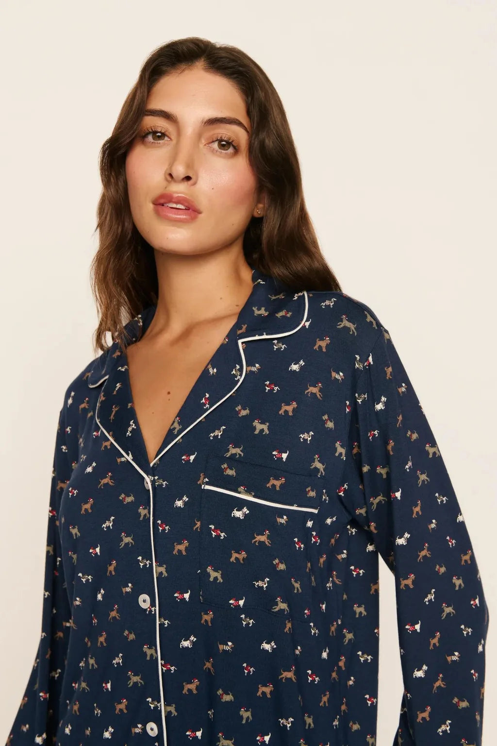 Eberjey Gisele Printed Long PJ Set