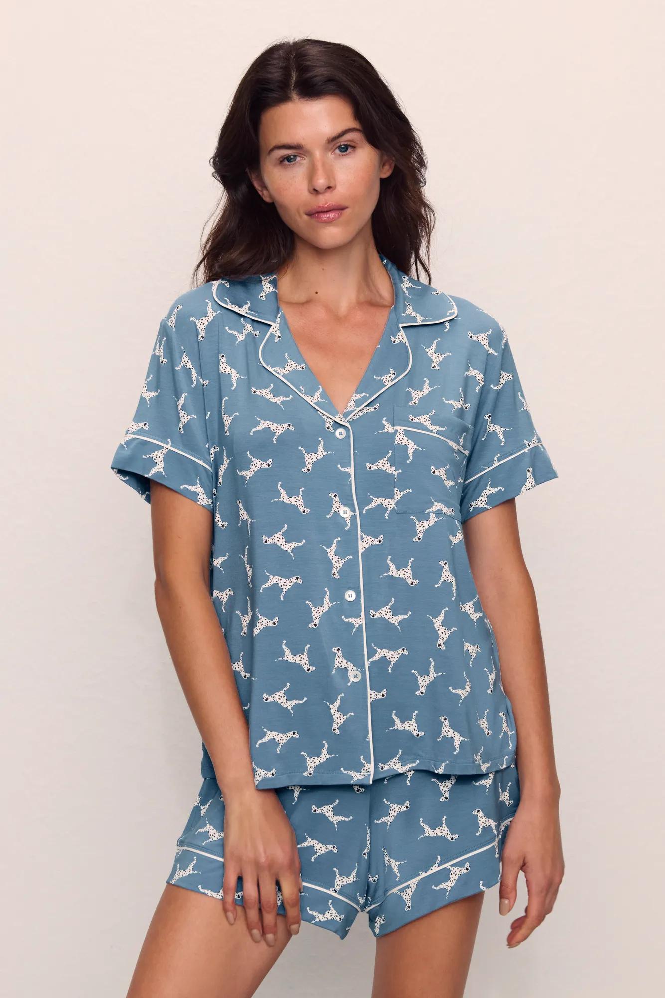 Eberjey Gisele Printed Relax Short PJ Set