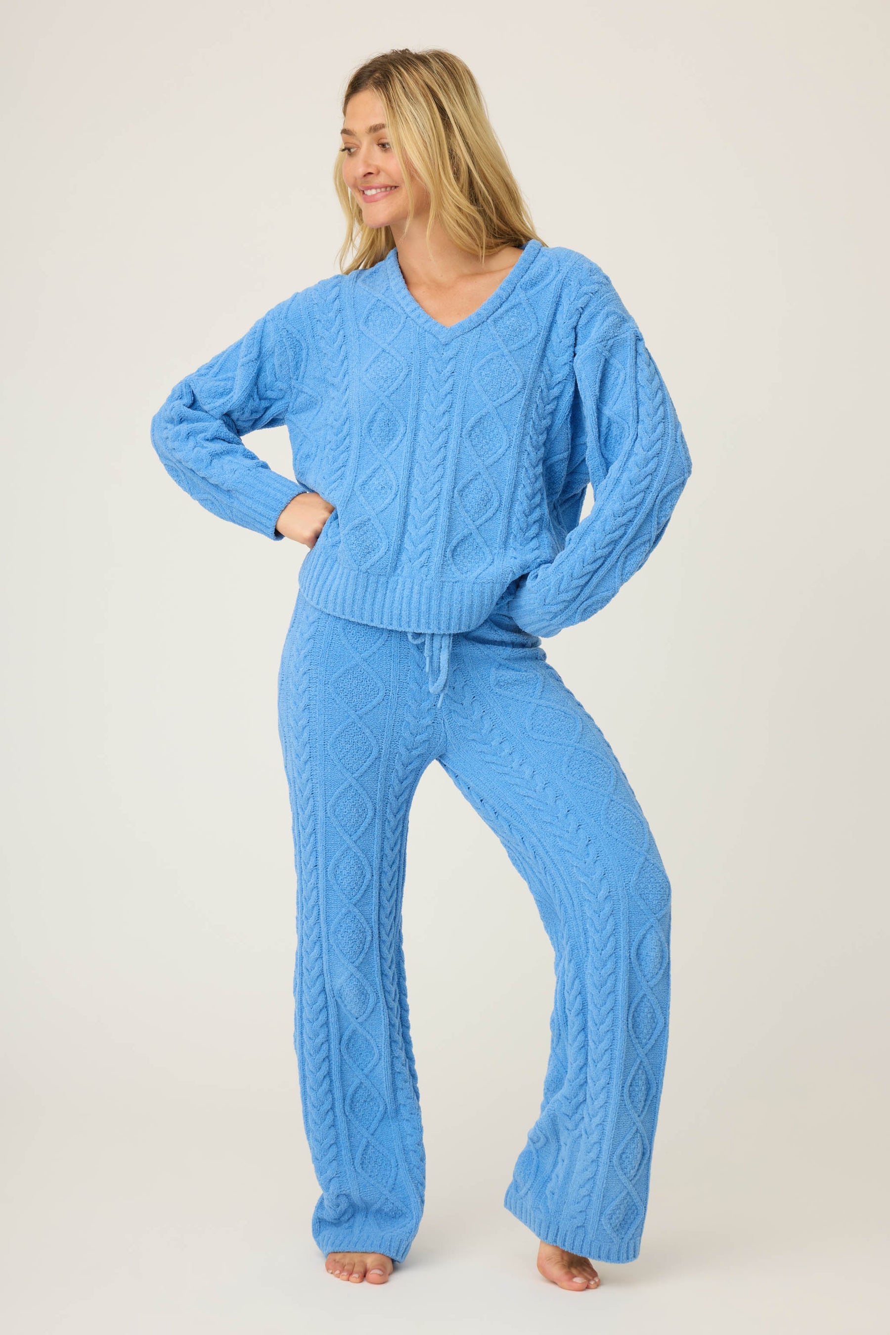 P.J. Salvage Cozy Chenille Cable Knit Pant
