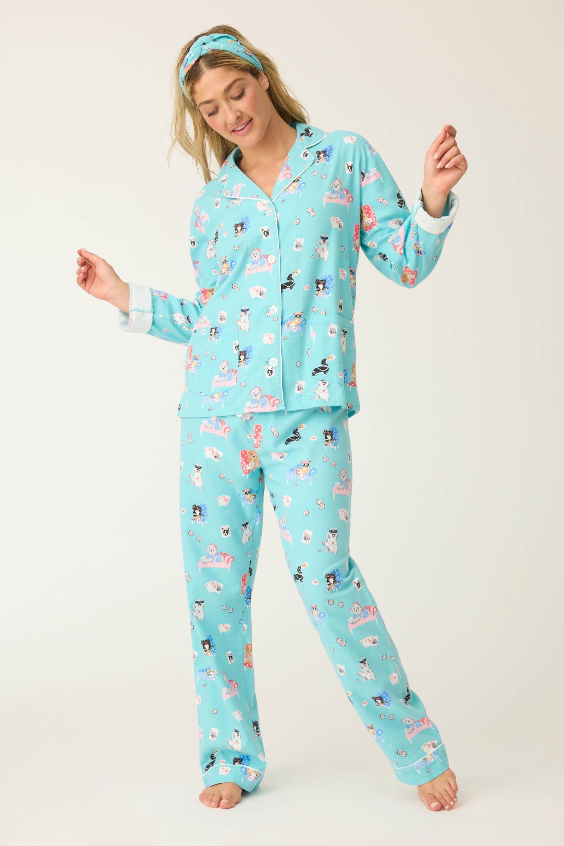 P.J. Salvage Print Flannel PJ Set