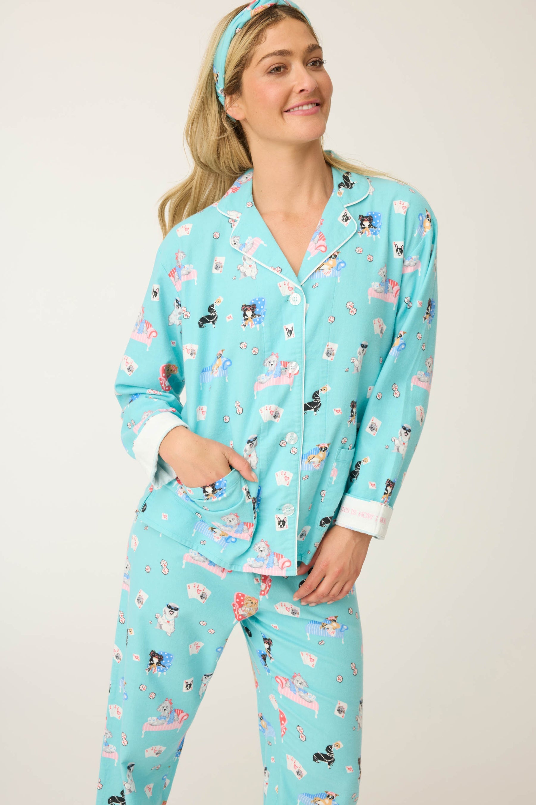 P.J. Salvage Print Flannel PJ Set
