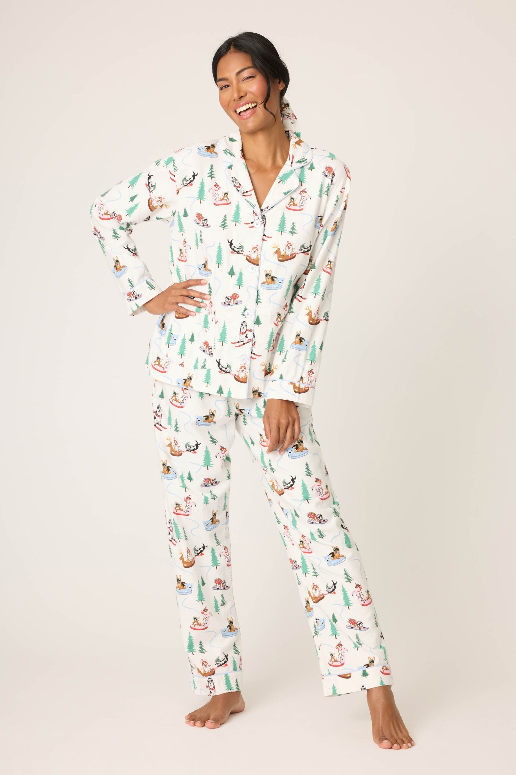 P.J. Salvage Print Flannel PJ Set