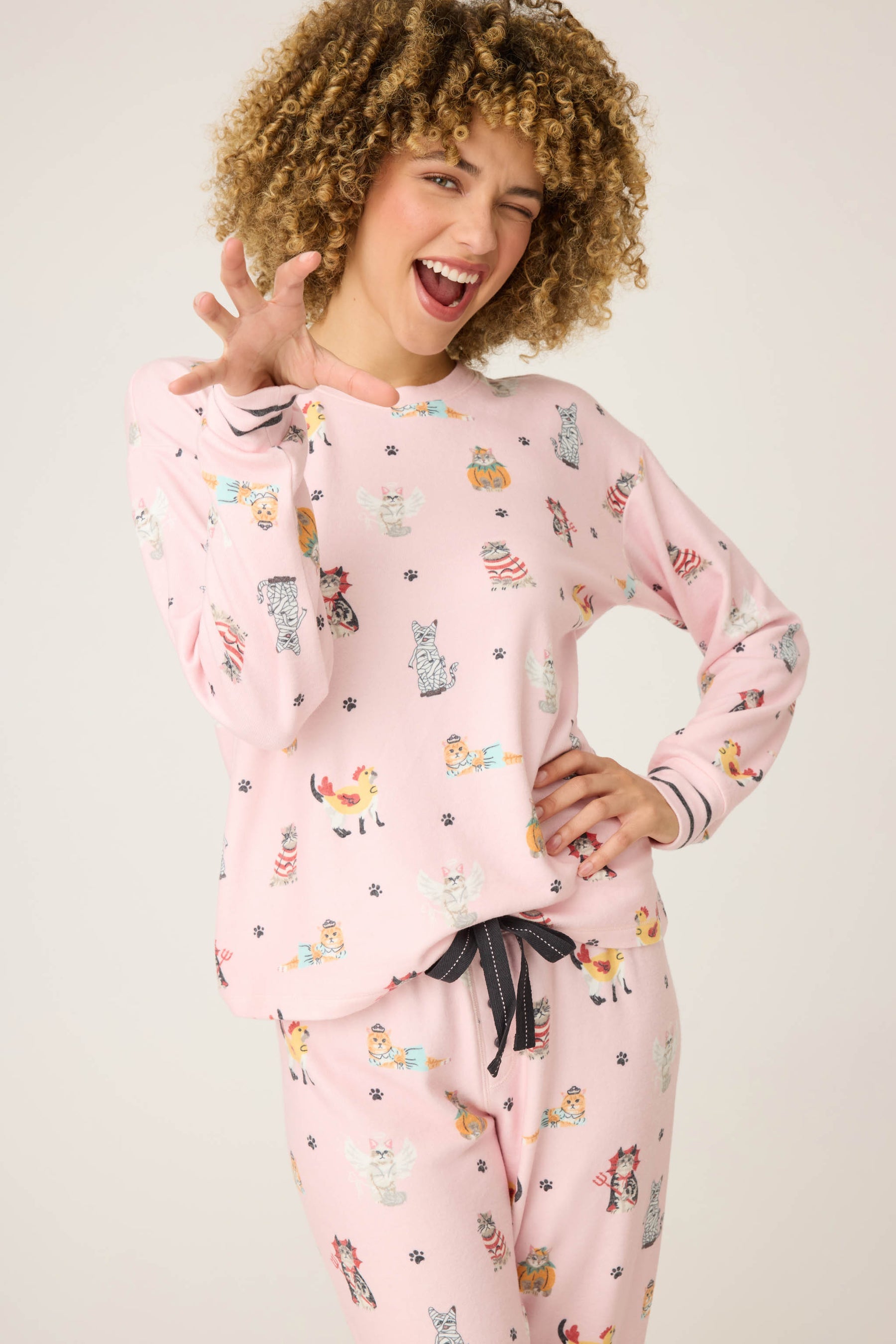 P.J. Salvage Feline Spooky L/S Top
