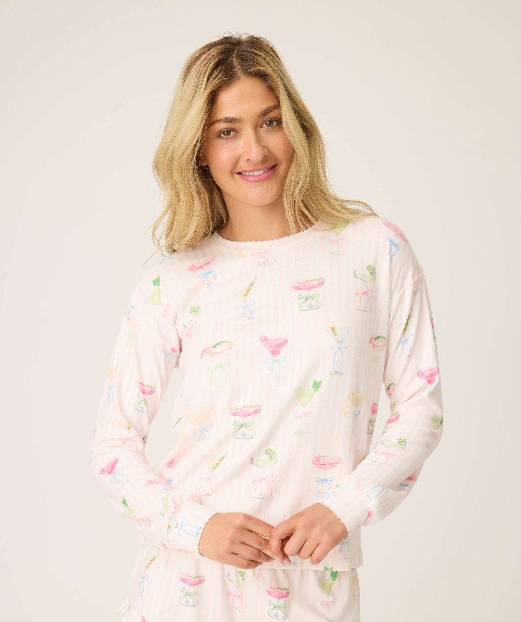 P.J. Salvage Pretty Punch Cocktail L/S Top