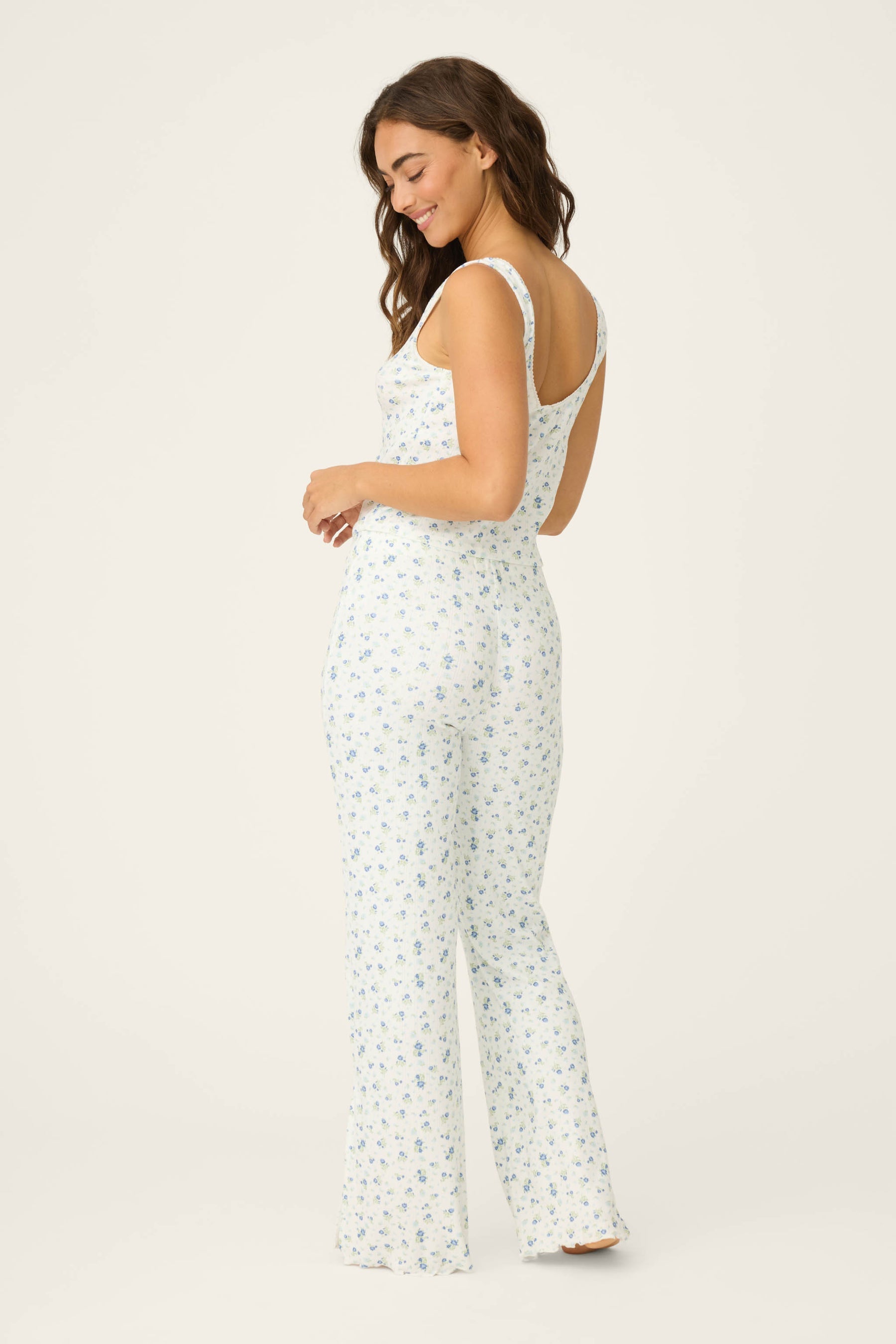 P.J. Salvage More Amour Ditsy Floral Pointelle Pant
