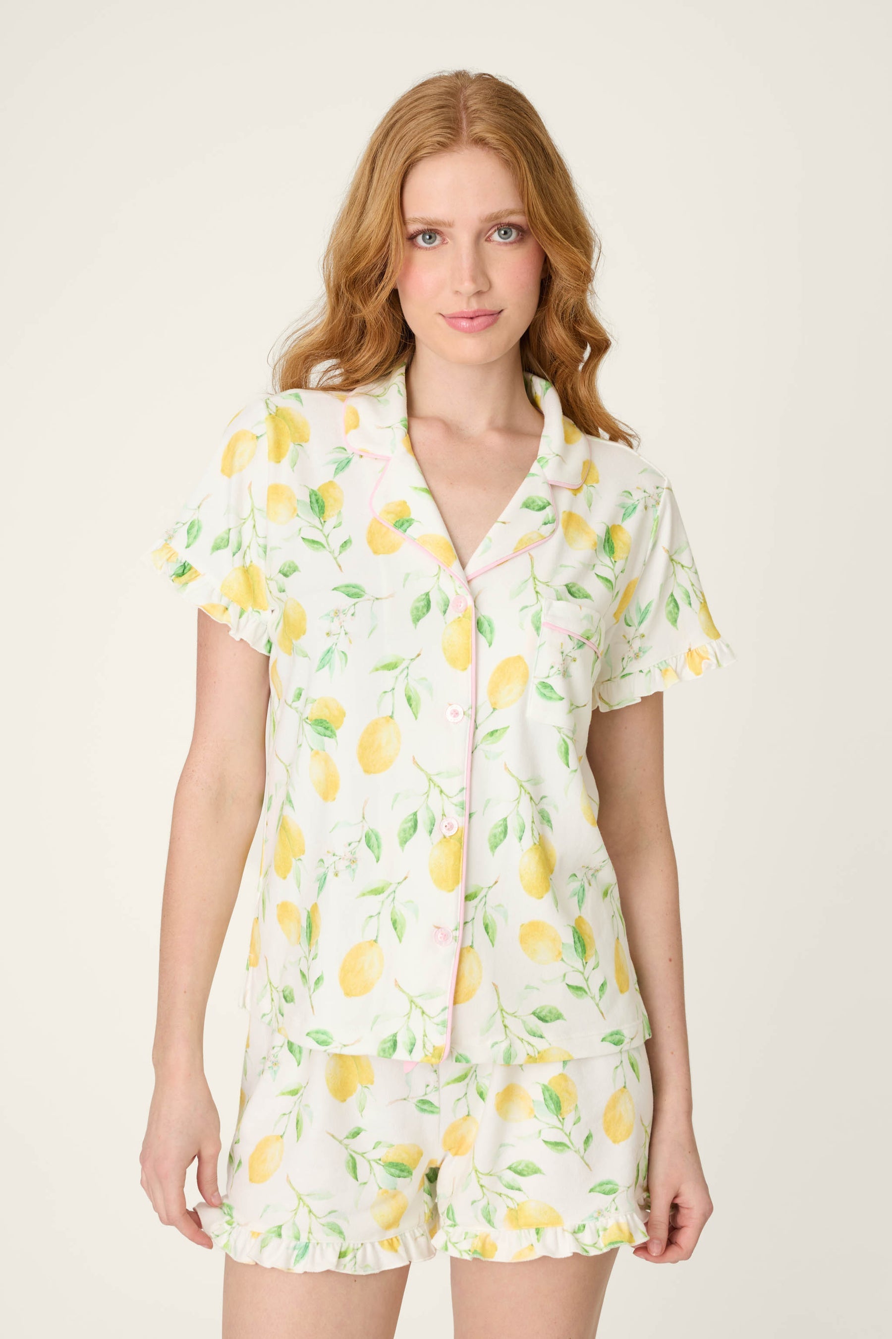 P.J. Salvage La Dolce Spritz Lemon Zest Shorts