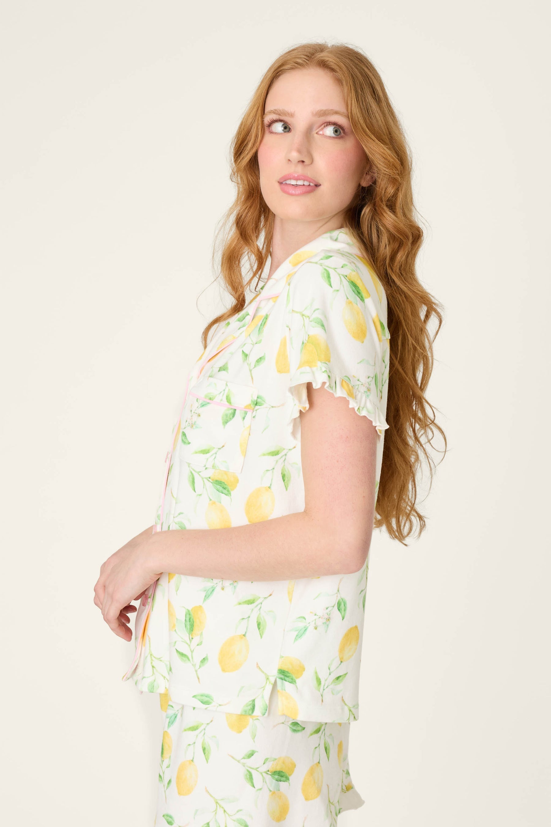 P.J. Salvage La Dolce Spritz Lemon Zest S/S Top