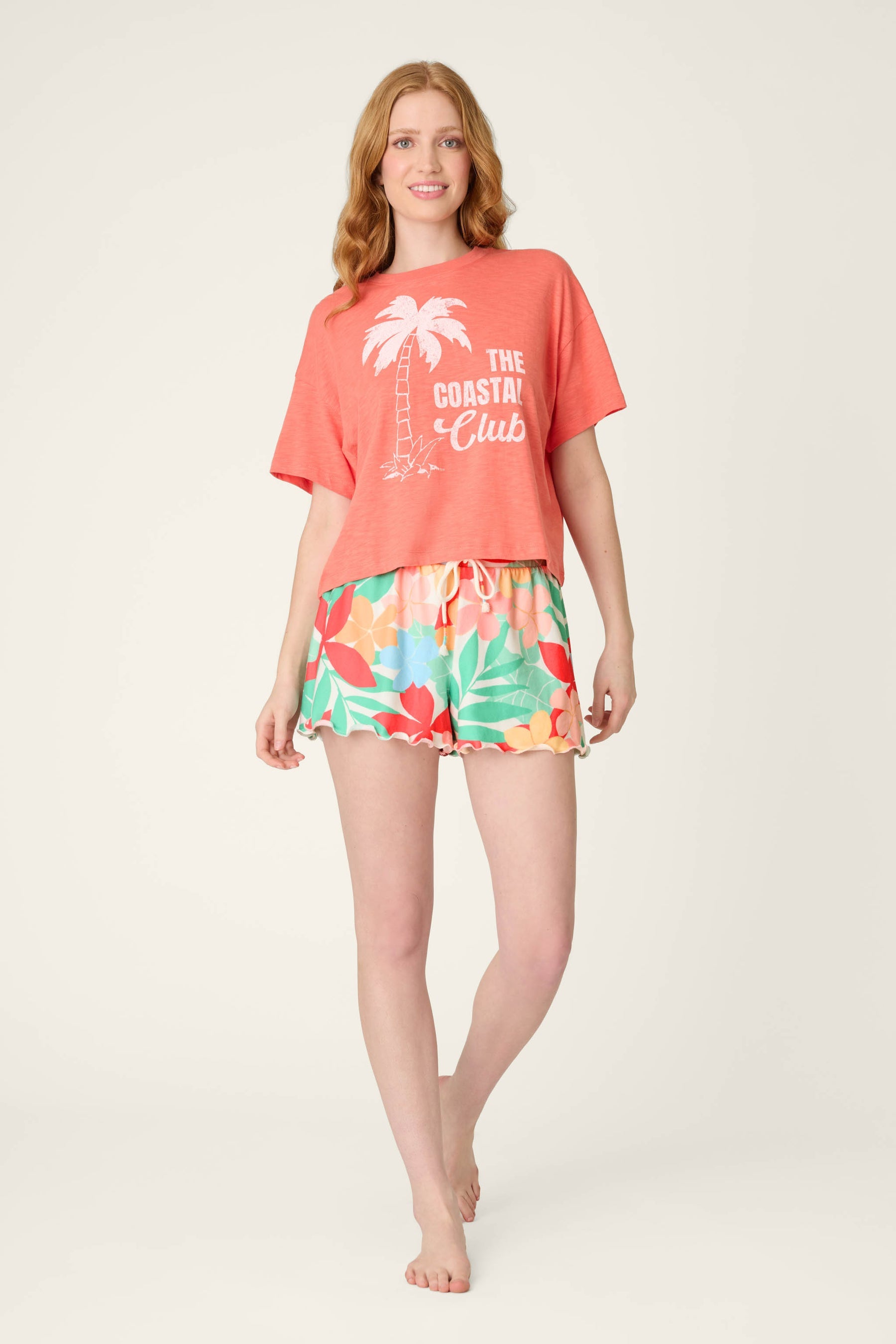 P.J. Salvage The Coastal Club Sunset Blooms Shorts