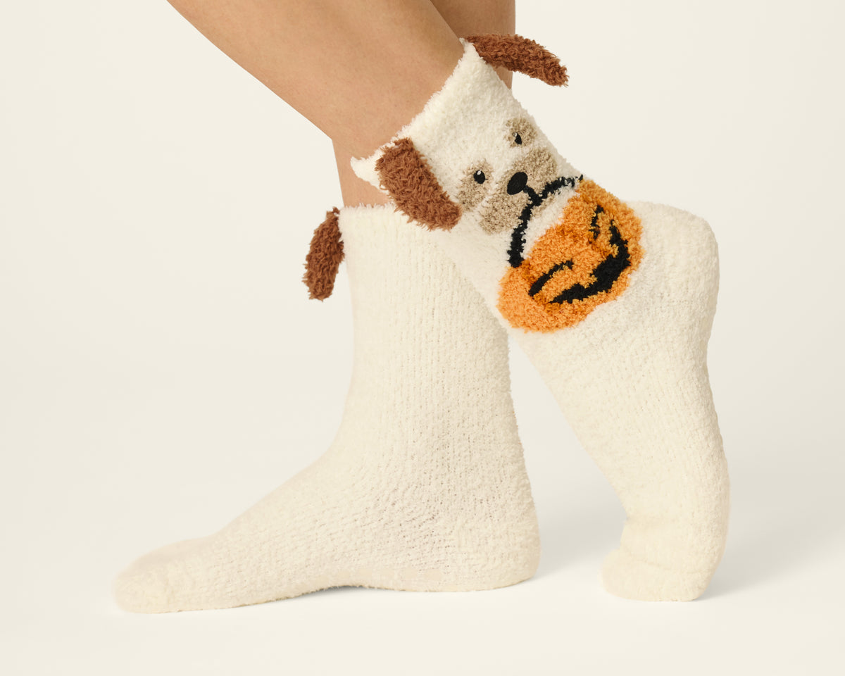 P.J. Salvage I Am A Dog Cozy Crew Sock