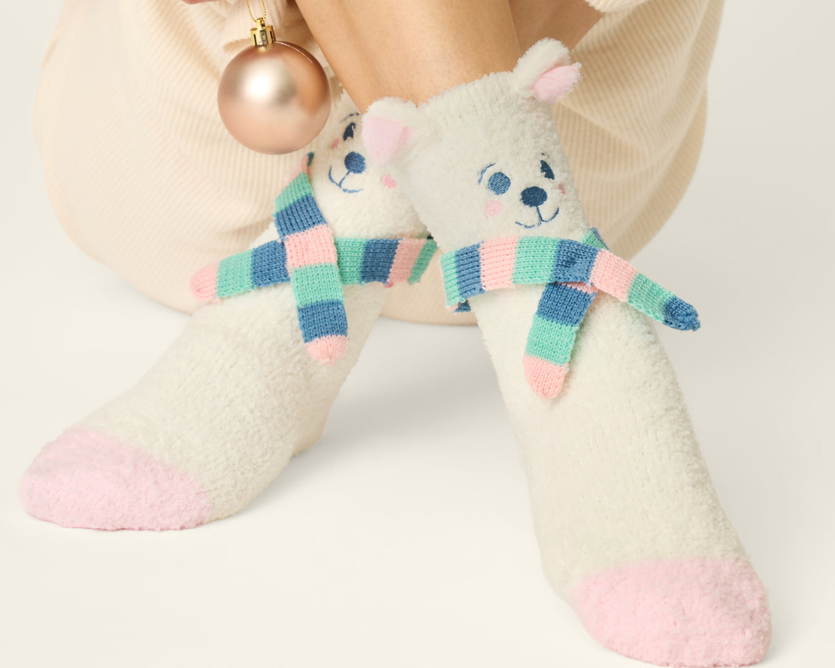 P.J. Salvage Cozy Polar Bear Sock
