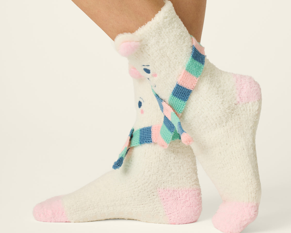 P.J. Salvage Cozy Polar Bear Sock
