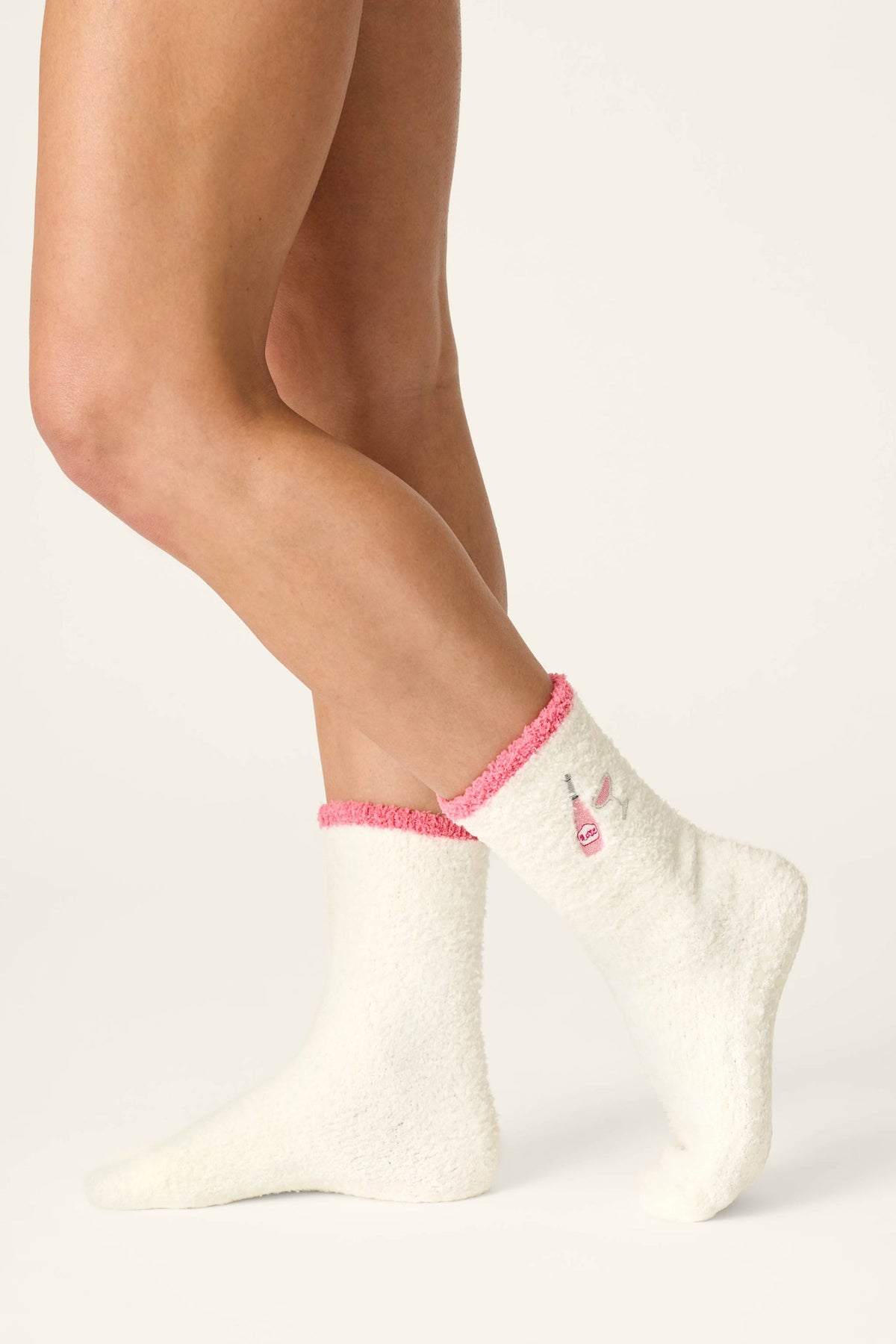 P.J. Salvage Sip, Sip, Sparkle Embroidered Sock