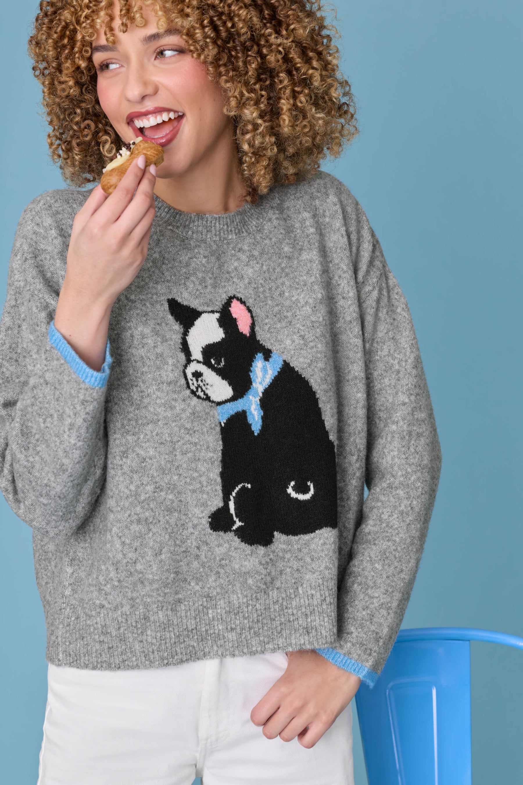 P.J. Salvage French Bulldog Snuggle Sweater