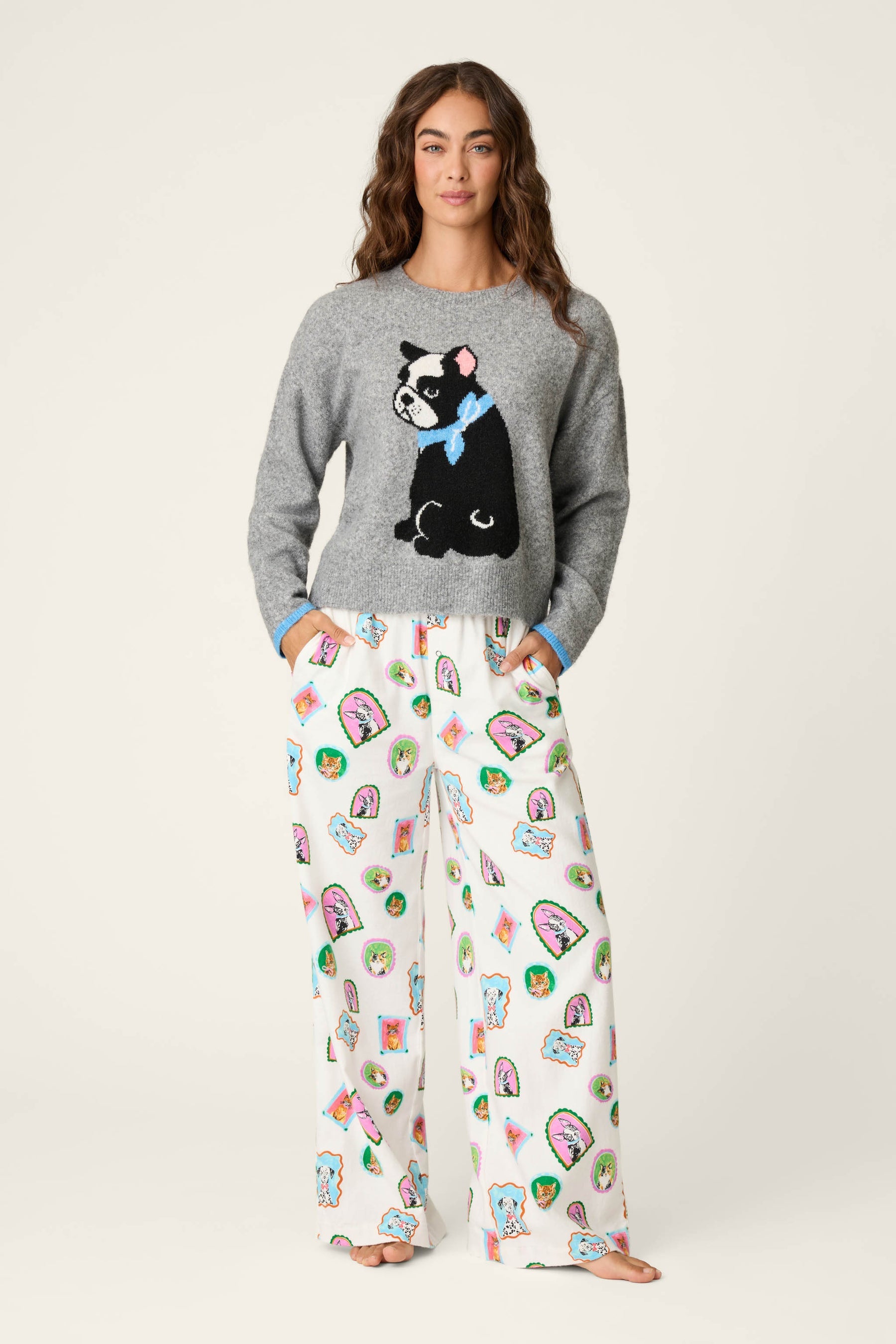 P.J. Salvage French Bulldog Snuggle Sweater