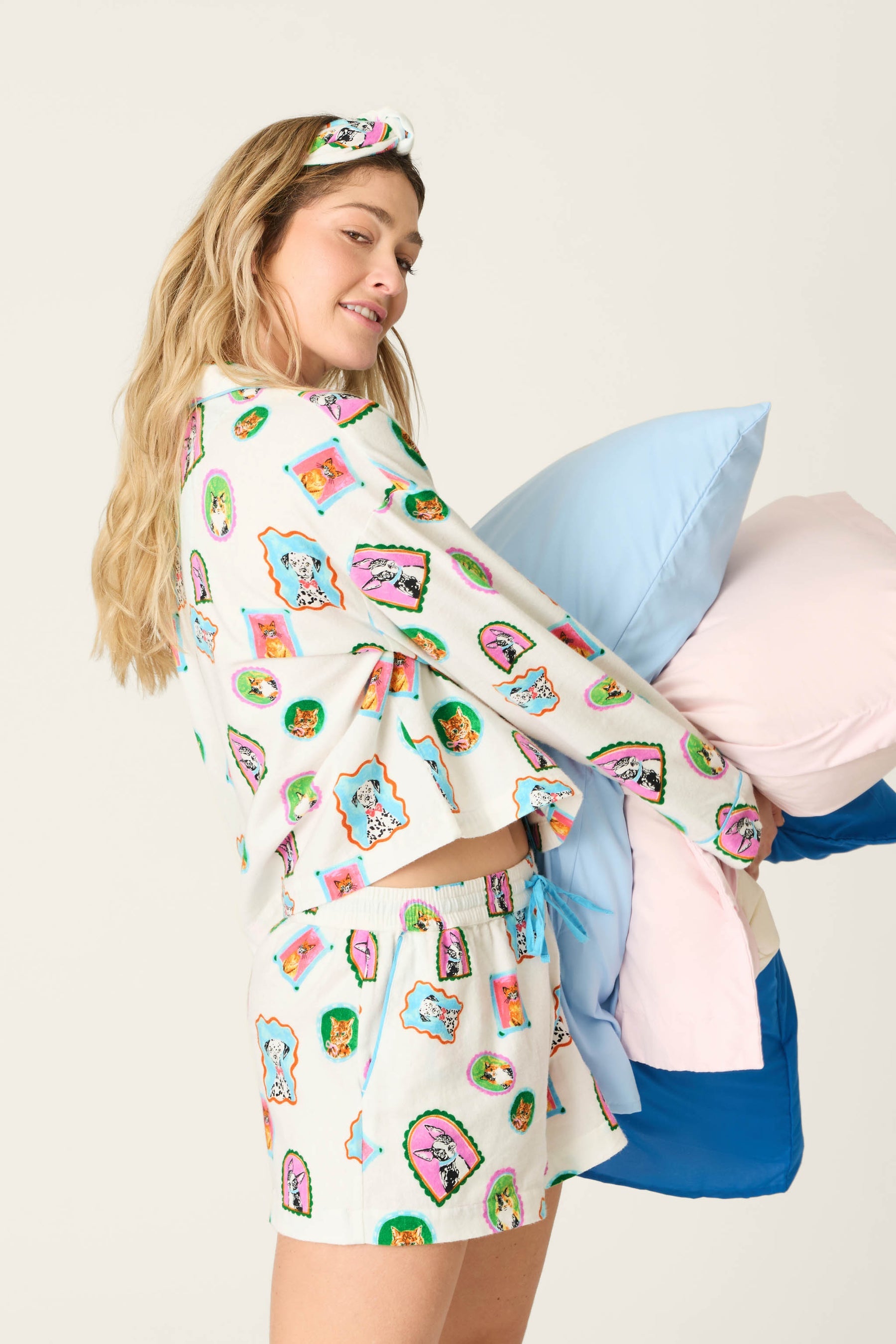 P.J. Salvage 3-Piece L/S Short Flannel PJ Set