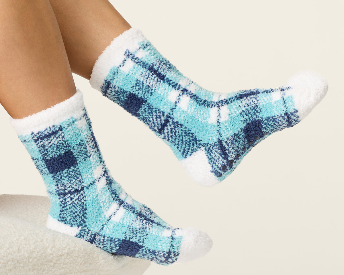 P.J. Salvage Plaid About You Cozy Crew Sock