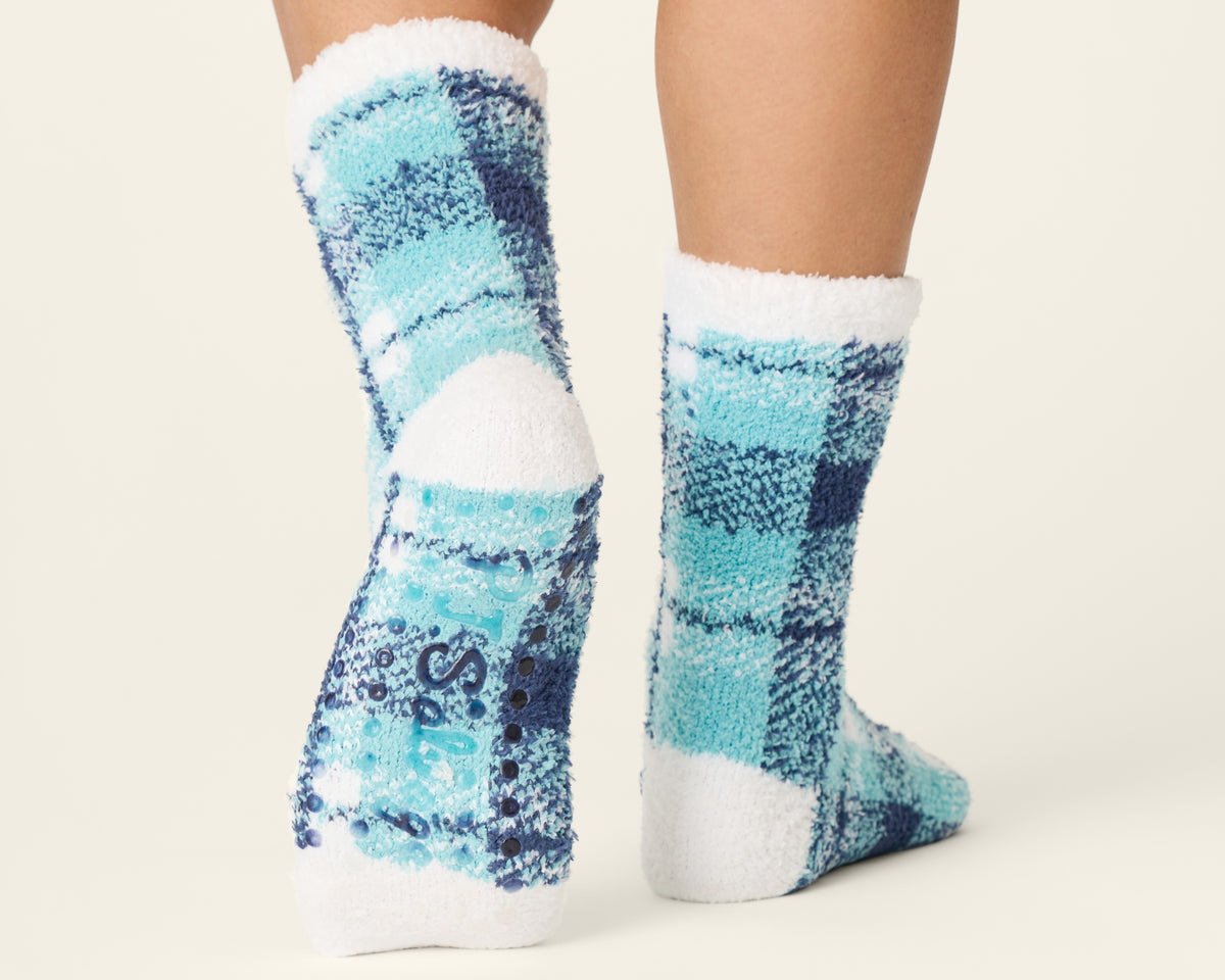 P.J. Salvage Plaid About You Cozy Crew Sock