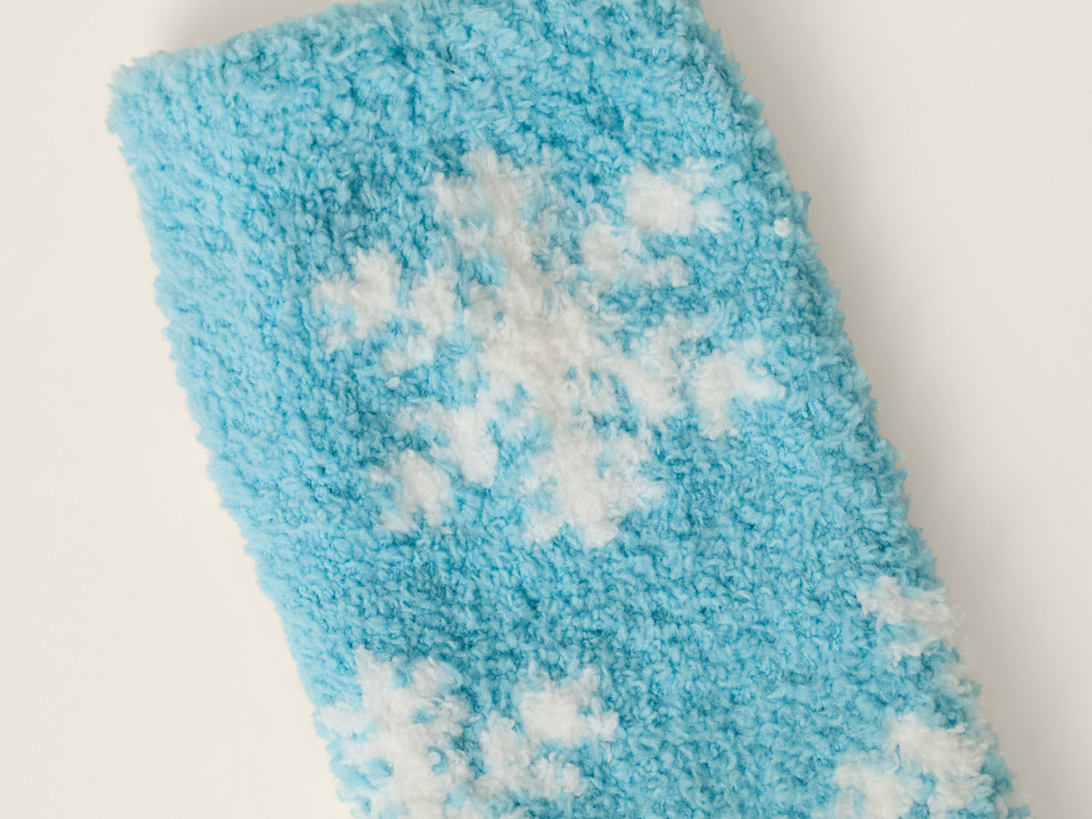P.J. Salvage Blue Snowlflake Cozy Sock