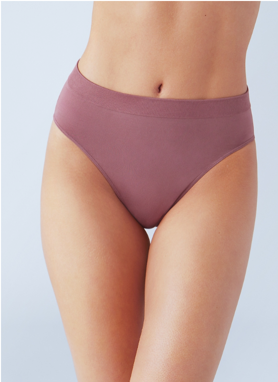 Wacoal B-Smooth Seamless Hi-Cut Brief - Rose Brown
