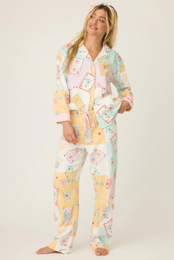 P.J. Salvage Print Flannel PJ Set