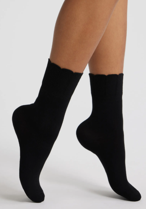 Hue Tulip Border Anklet Sock