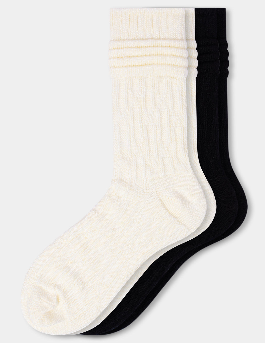 Hue Bubble Cable 2 Pack Boot Sock