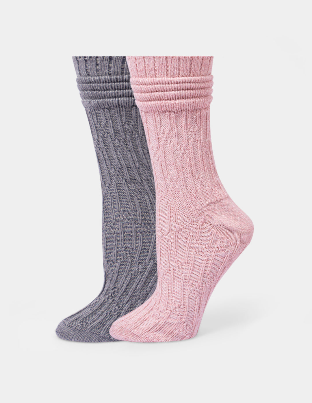 Hue Bubble Cable 2 Pack Boot Sock