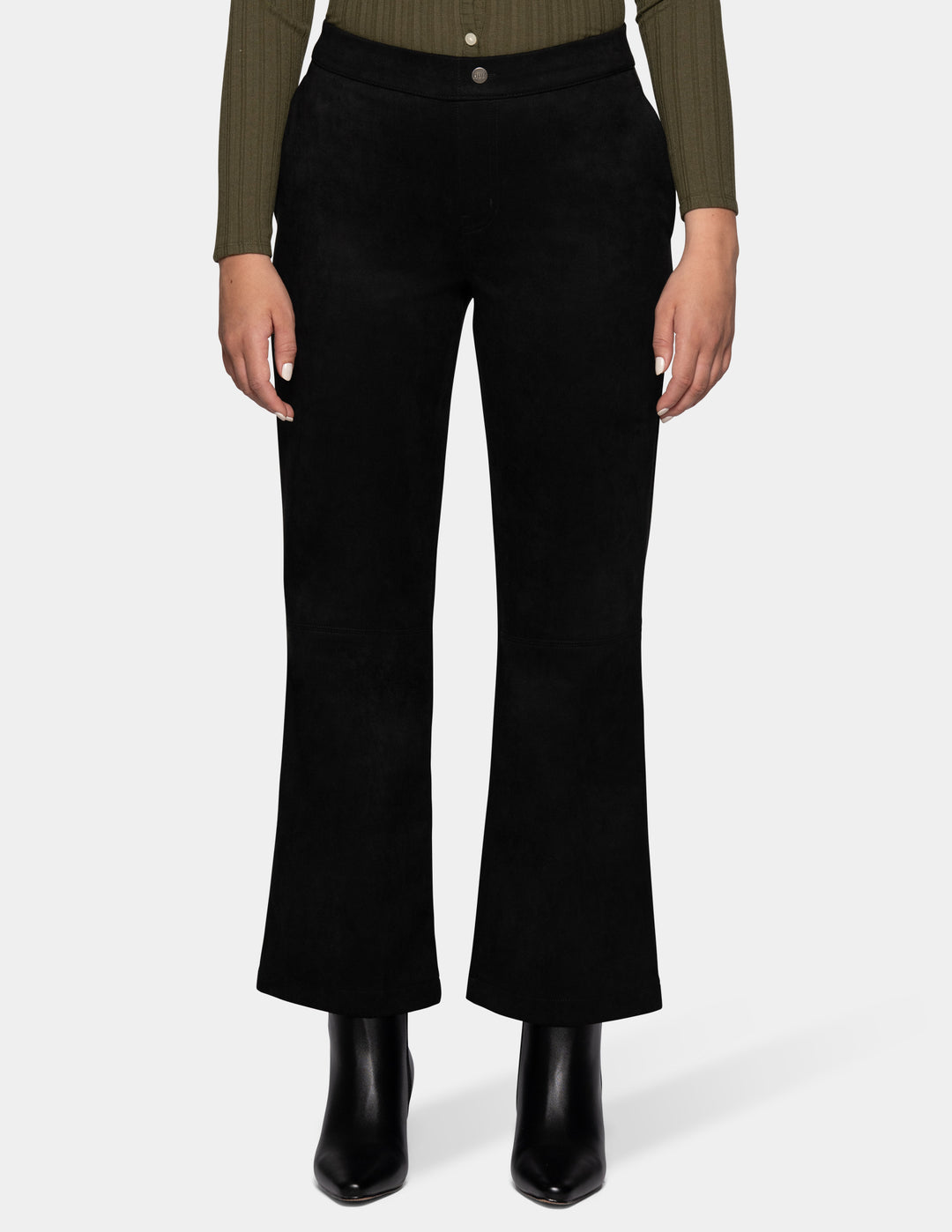 Hue Faux Suede Kick Flare Pant