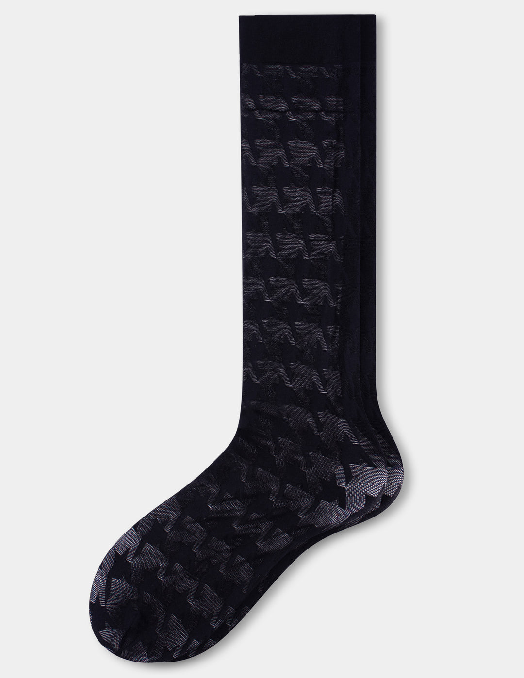 Hue Bold Houndstooth Knee Hi