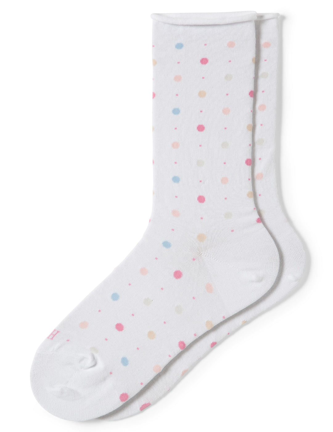 Hue Jeans Socks - White Dot